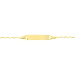 Bracelet Identité Esta Maille Forçat Or Jaune