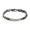 Bracelet Identité Esteban Acier Gris