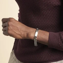 Bracelet Identité Esteban Acier Gris