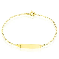 Bracelet Identité Estella Maille Cheval Or Jaune