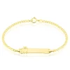 Bracelet Identité Etheline Maille Gourmette Or Jaune