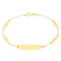 Bracelet Identité Eudoxie Maille Filigrane Or Jaune