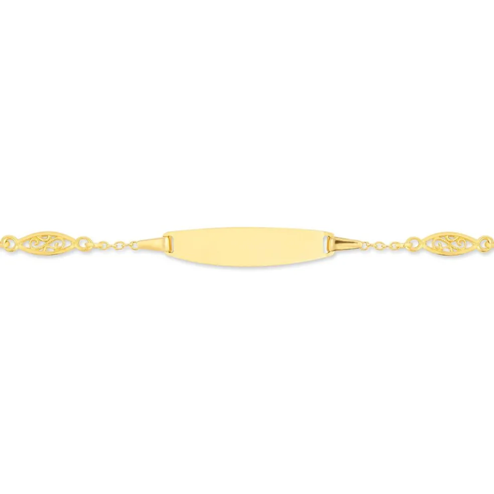 Bracelet Identité Eudoxie Maille Filigrane Or Jaune