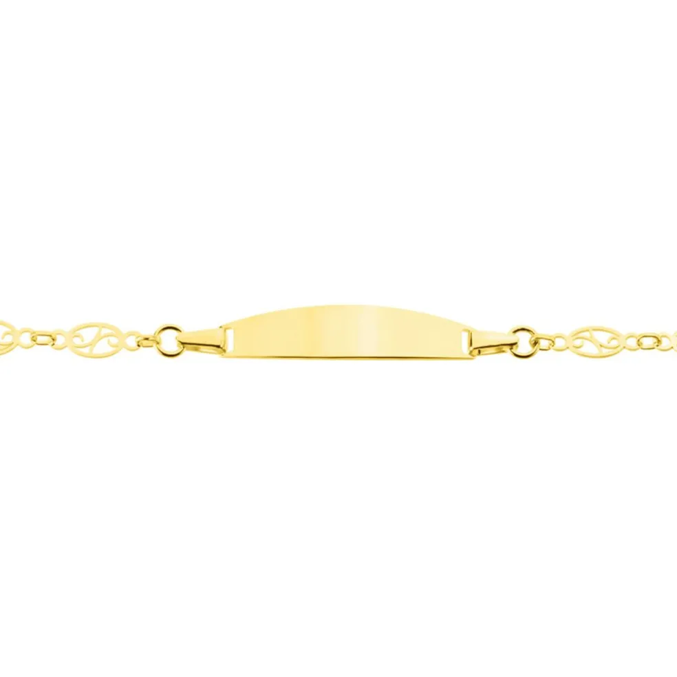 Bracelet Identité Eudoxie Maille Filigrane Or Jaune