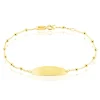 Bracelet Identité Evelina Maille Boule Or Jaune