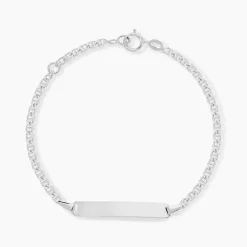 Bracelet Identité Fanelia Or Blanc