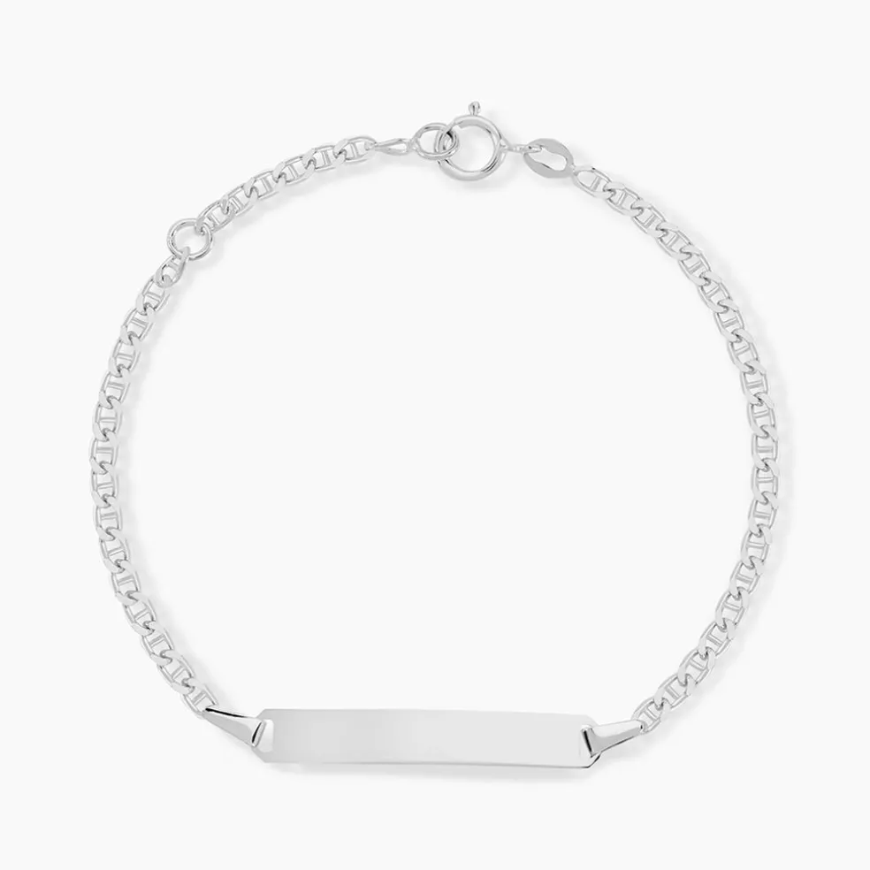 Bracelet Identité Fanelia Or Blanc