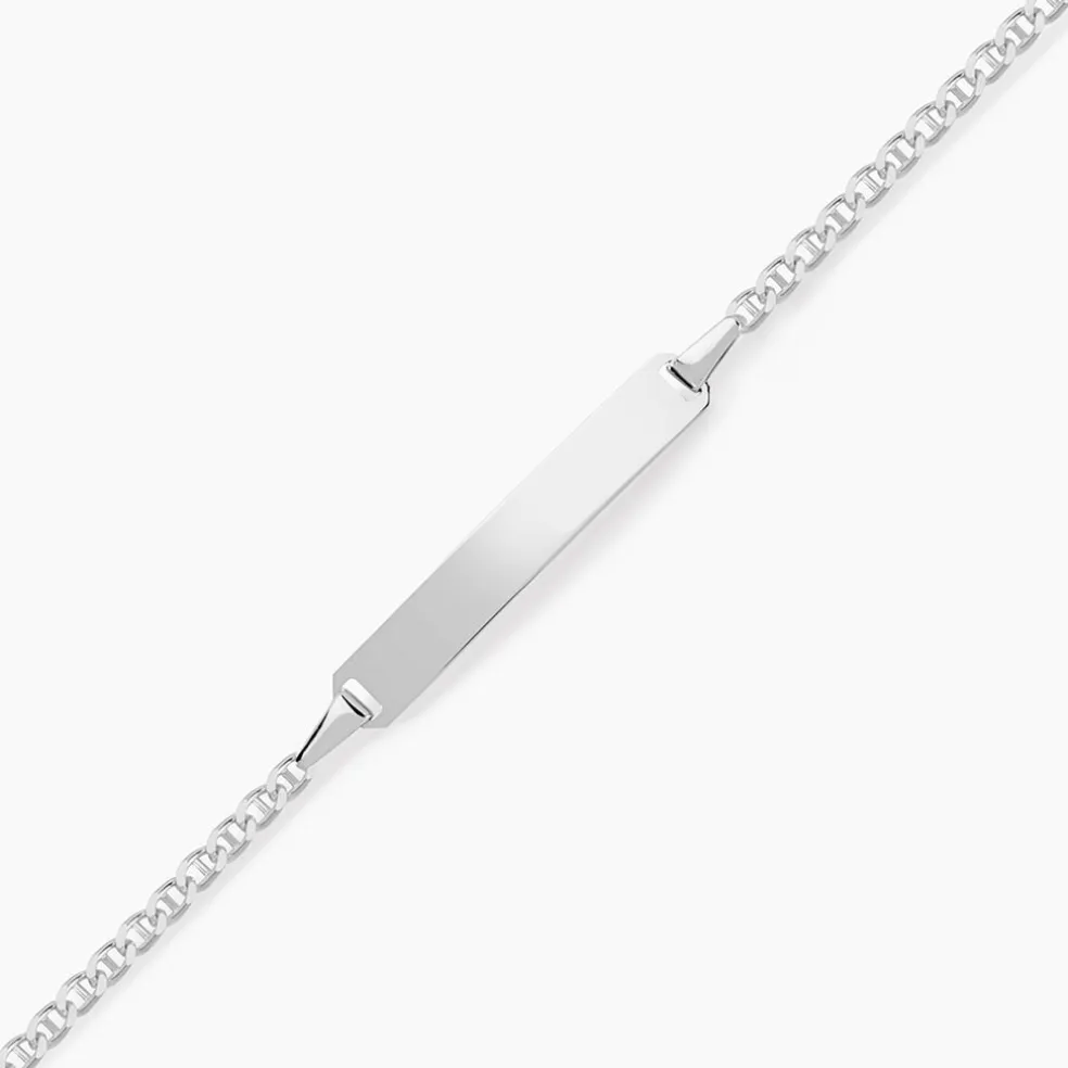 Bracelet Identité Fanelia Or Blanc