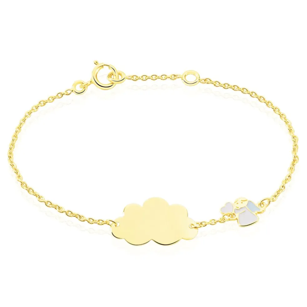 Bracelet Identité Gaspardine Maille Forçat Or Jaune