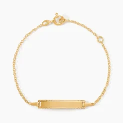 Bracelet Identité Gaspardine Maille Forçat Or Jaune
