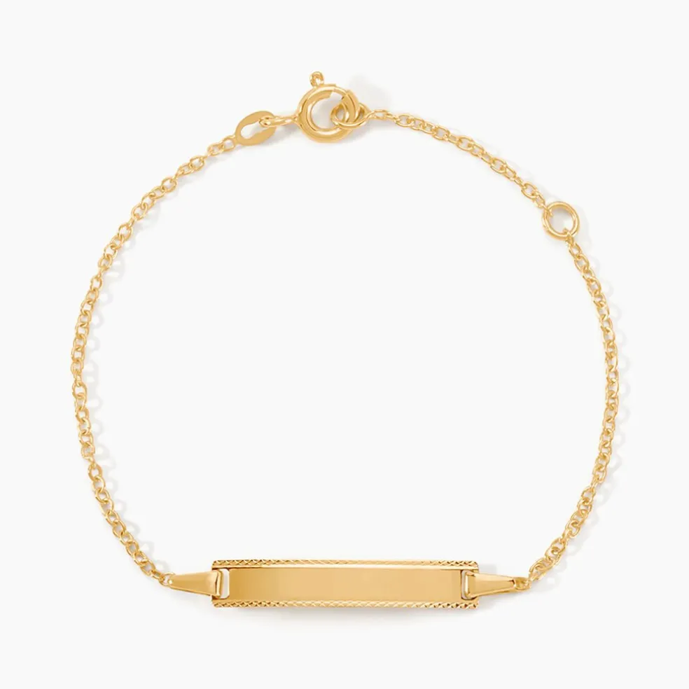 Bracelet Identité Gaspardine Maille Forçat Or Jaune