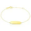 Bracelet Identité Gaspardine Maille Forçat Or Jaune