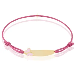 Bracelet Identité Helee Papillon Or Jaune