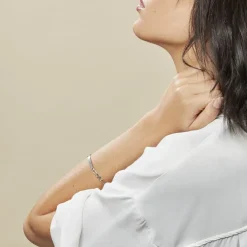 Bracelet Identité Vila Argent Blanc