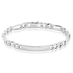 Bracelet Identité Vivian Argent Blanc