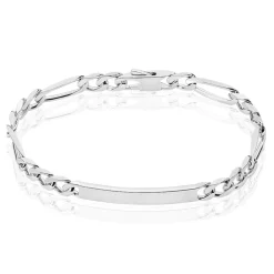 Bracelet Identité Vivian Argent Blanc