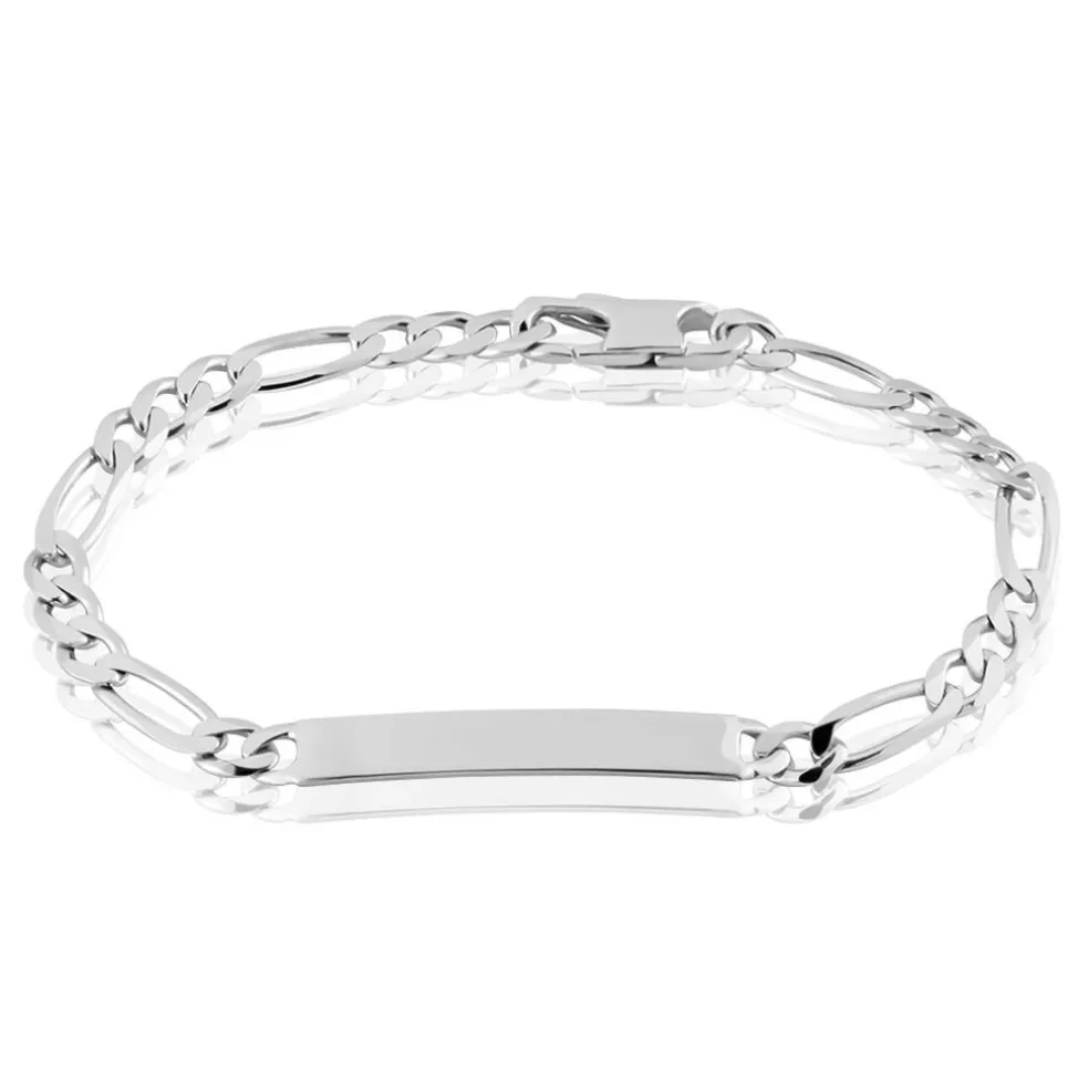 Bracelet Identité Vivian Argent Blanc