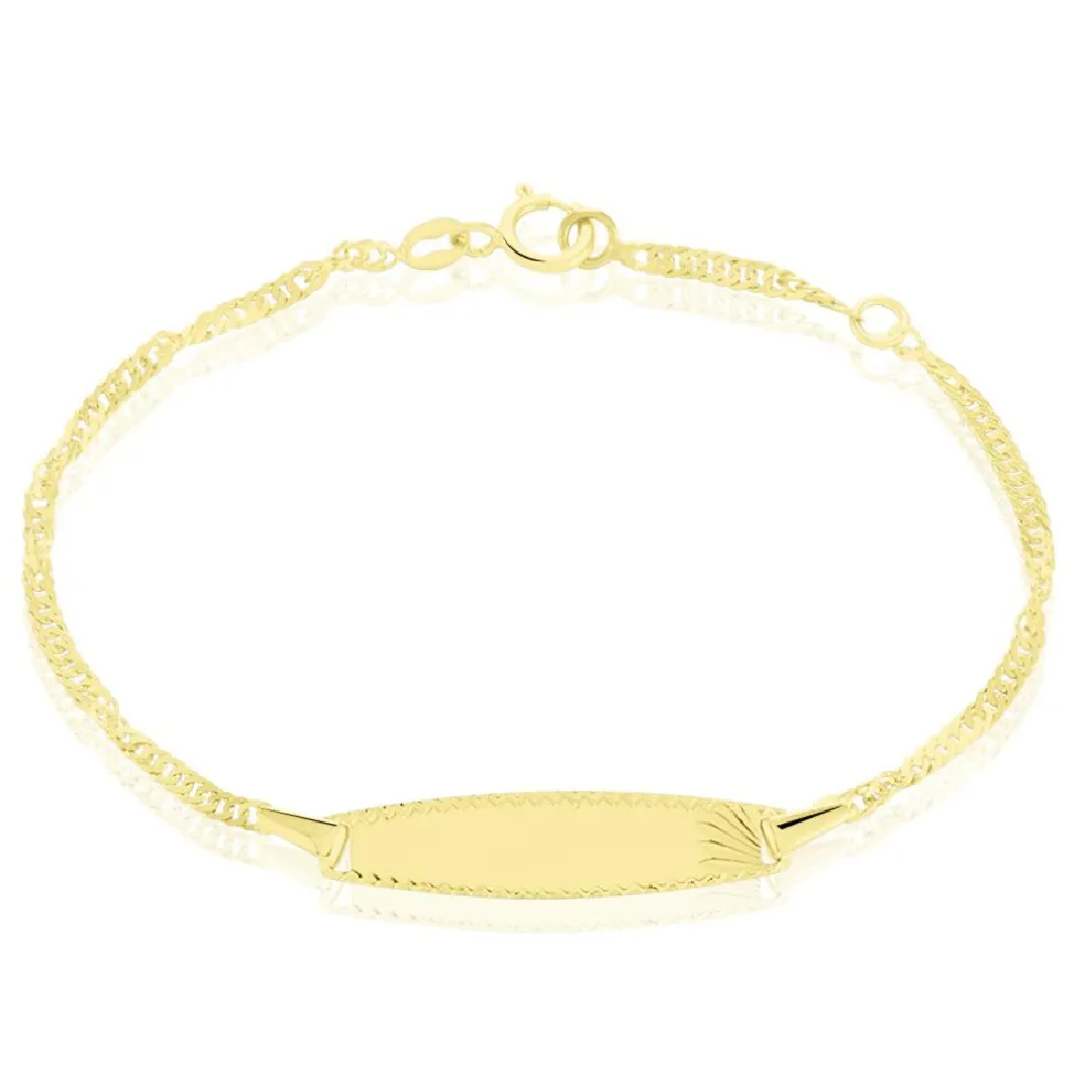 Bracelet Identite Bebe Or Jaune Eowyn