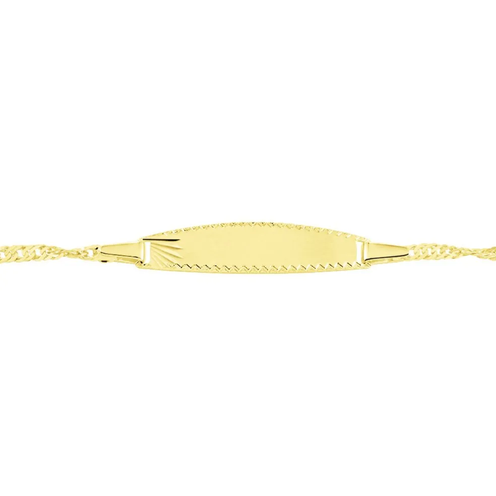Bracelet Identite Bebe Or Jaune Eowyn