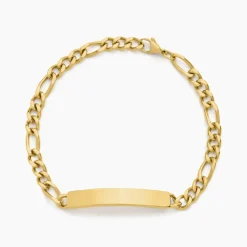 Bracelet Identitée Jimmy Acier Jaune