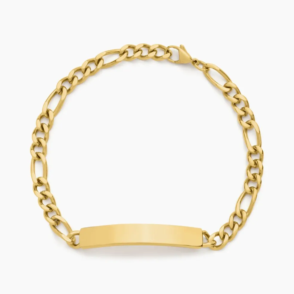 Bracelet Identitée Jimmy Acier Jaune