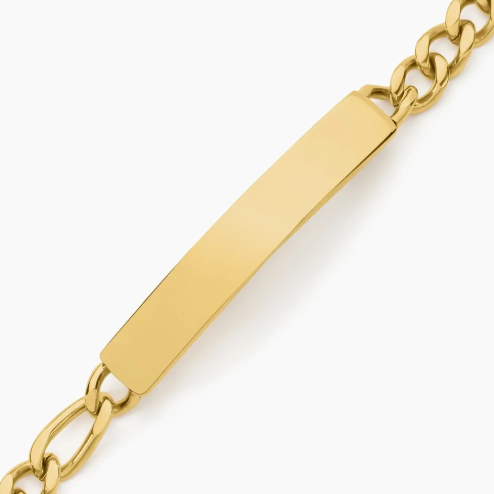 Bracelet Identitée Jimmy Acier Jaune