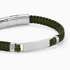 Bracelet Identitée Jourdan Dikeledi Acier Argenté