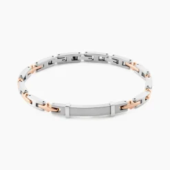 Bracelet Identitée Jourdan Haribert Acier Argenté