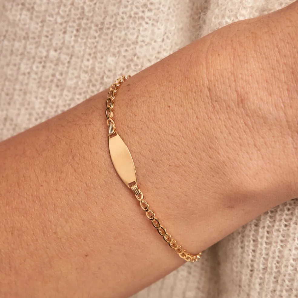 Bracelet Identitée Marcel Or Jaune