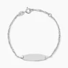Bracelet Identitée Myline Argent Blanc