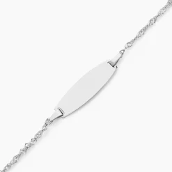 Bracelet Identitée Myline Argent Blanc
