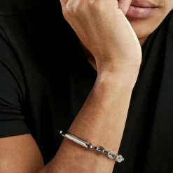 Bracelet Identitée Zion Acier Blanc