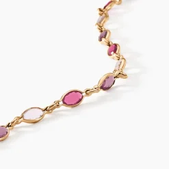 Bracelet Ilvaae Plaqué Or Jaune Pierre De Synthese