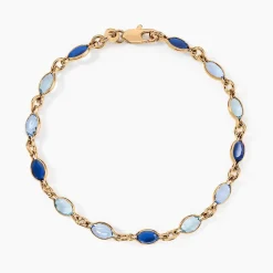 Bracelet Ilvaae Plaqué Or Jaune Pierre De Synthese