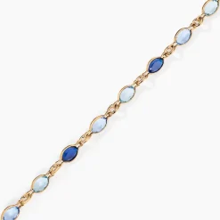 Bracelet Ilvaae Plaqué Or Jaune Pierre De Synthese