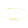 Bracelet Infini Huit Or Jaune