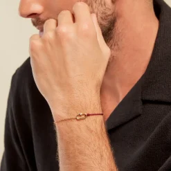 Bracelet Infini Pop Argent Jaune Oxyde De Zirconium