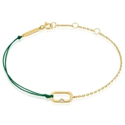 Bracelet Infini Pop Argent Jaune Oxyde De Zirconium