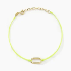 Bracelet Infini Pop Argent Jaune