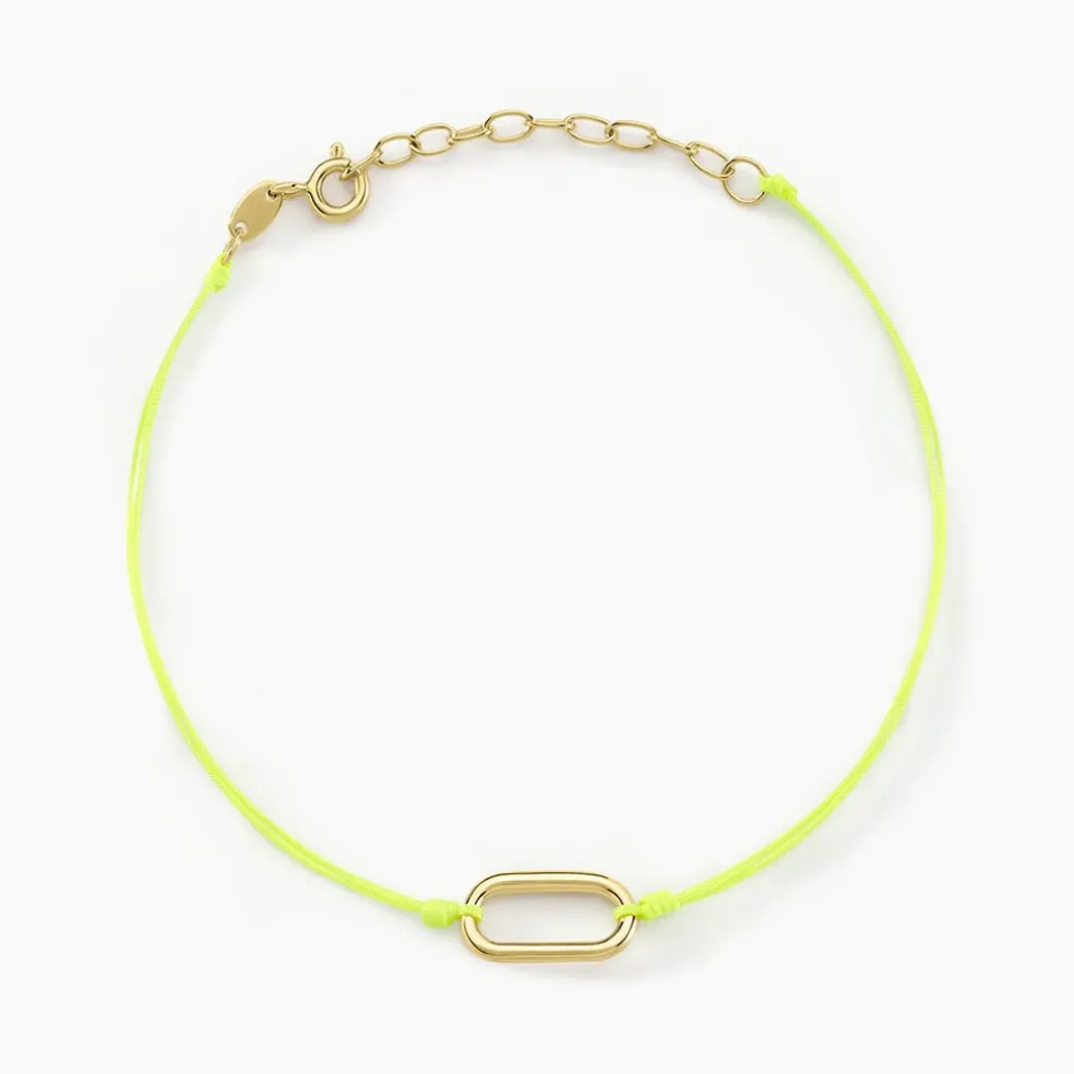 Bracelet Infini Pop Argent Jaune