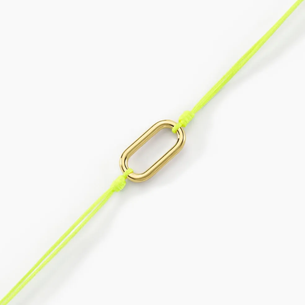 Bracelet Infini Pop Argent Jaune