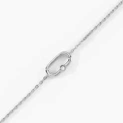 Bracelet Infini Pop Argent Blanc Oxyde De Zirconium