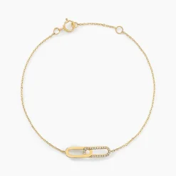 Bracelet Infinite Love Or Jaune Diamant