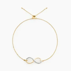 Bracelet Infino Or Jaune Diamant
