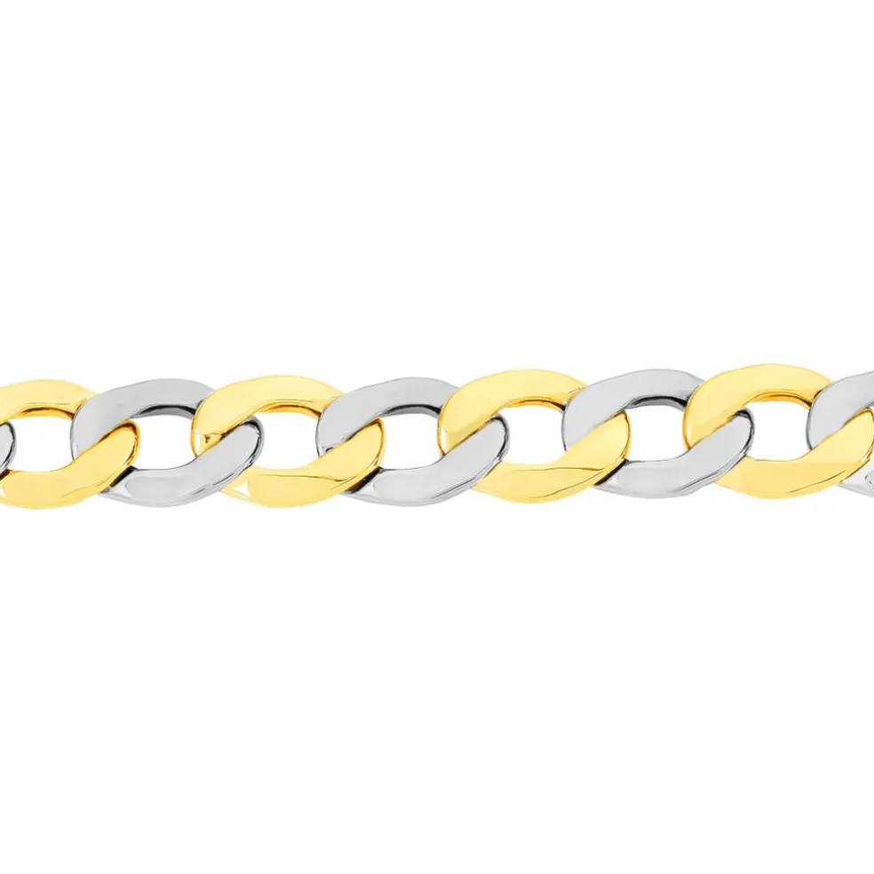 Bracelet Iris Or Bicolore Maille Gourmette