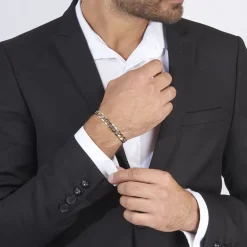 Bracelet Iris Or Bicolore Maille Gourmette