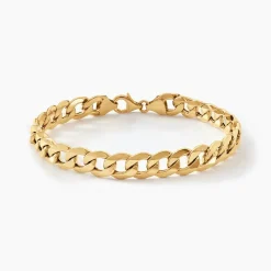 Bracelet Iris Or Jaune Maille Gourmette