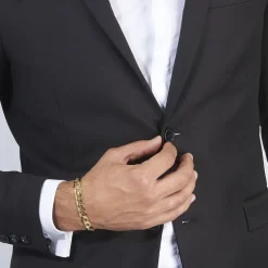 Bracelet Iris Or Jaune Maille Gourmette