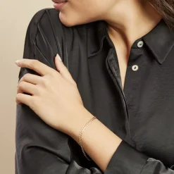 Bracelet Iris Or Jaune Maille Gourmette