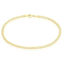 Bracelet Iris Or Jaune Maille Gourmette